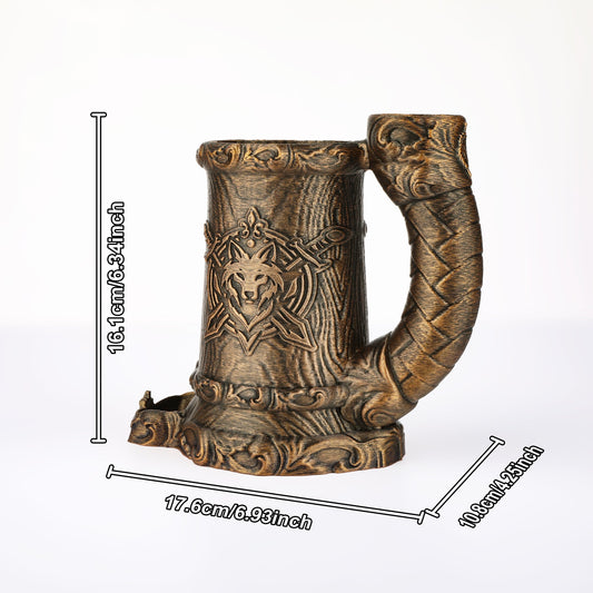Wolf Crest Mug Dice Tower