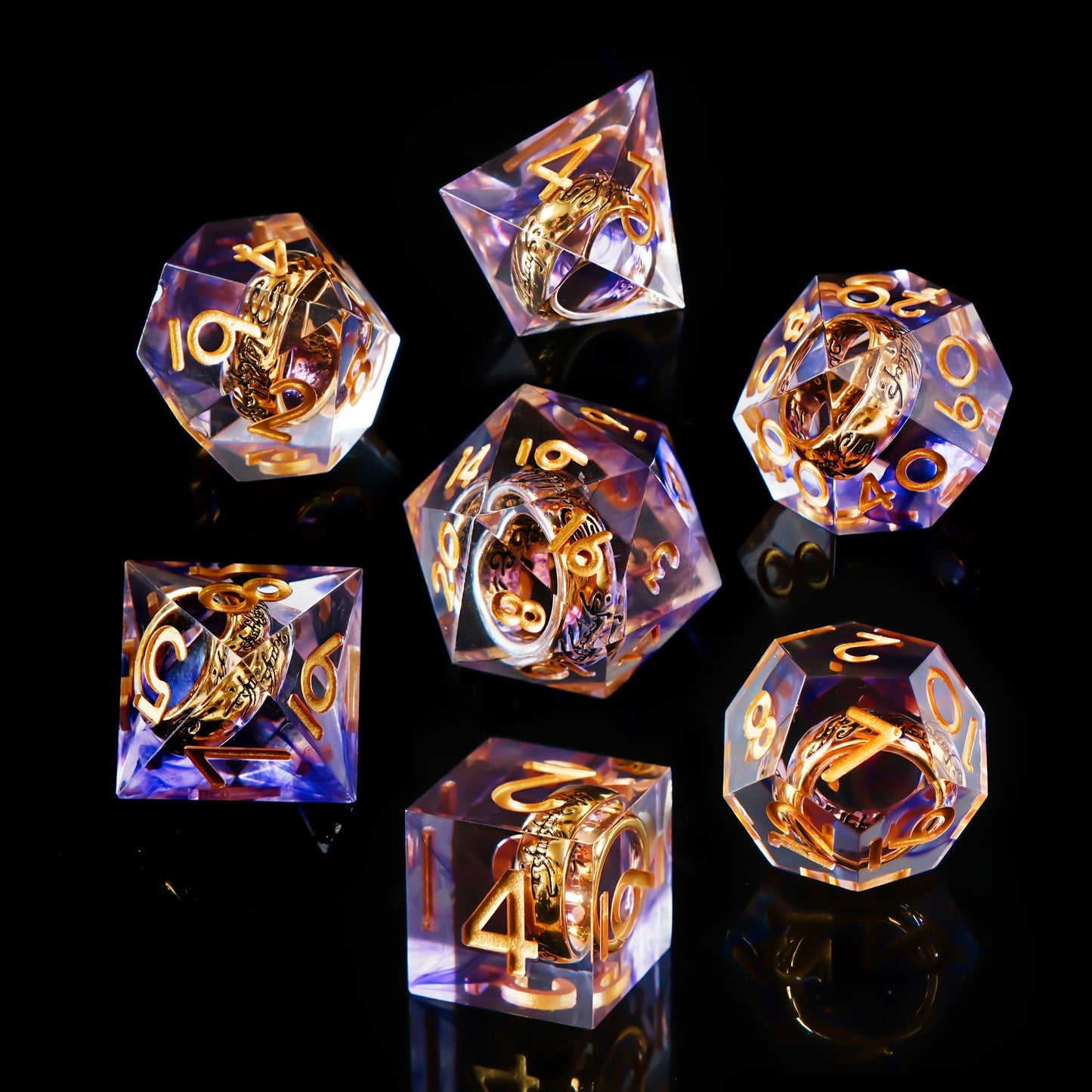 One Ring Dice Set - 7 Pieces