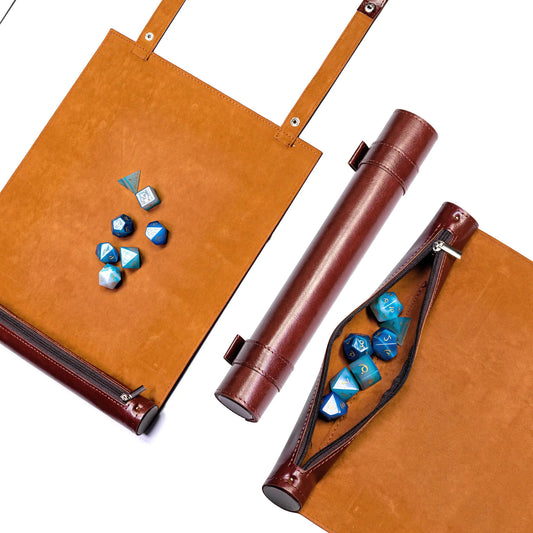 Dice Rolling Mat & Zippered Dice Holder