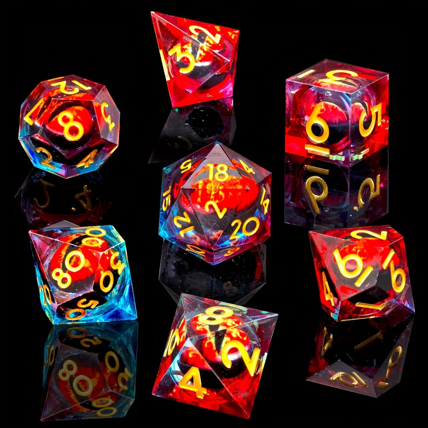 Dragon Eye Liquid Core Dice Set