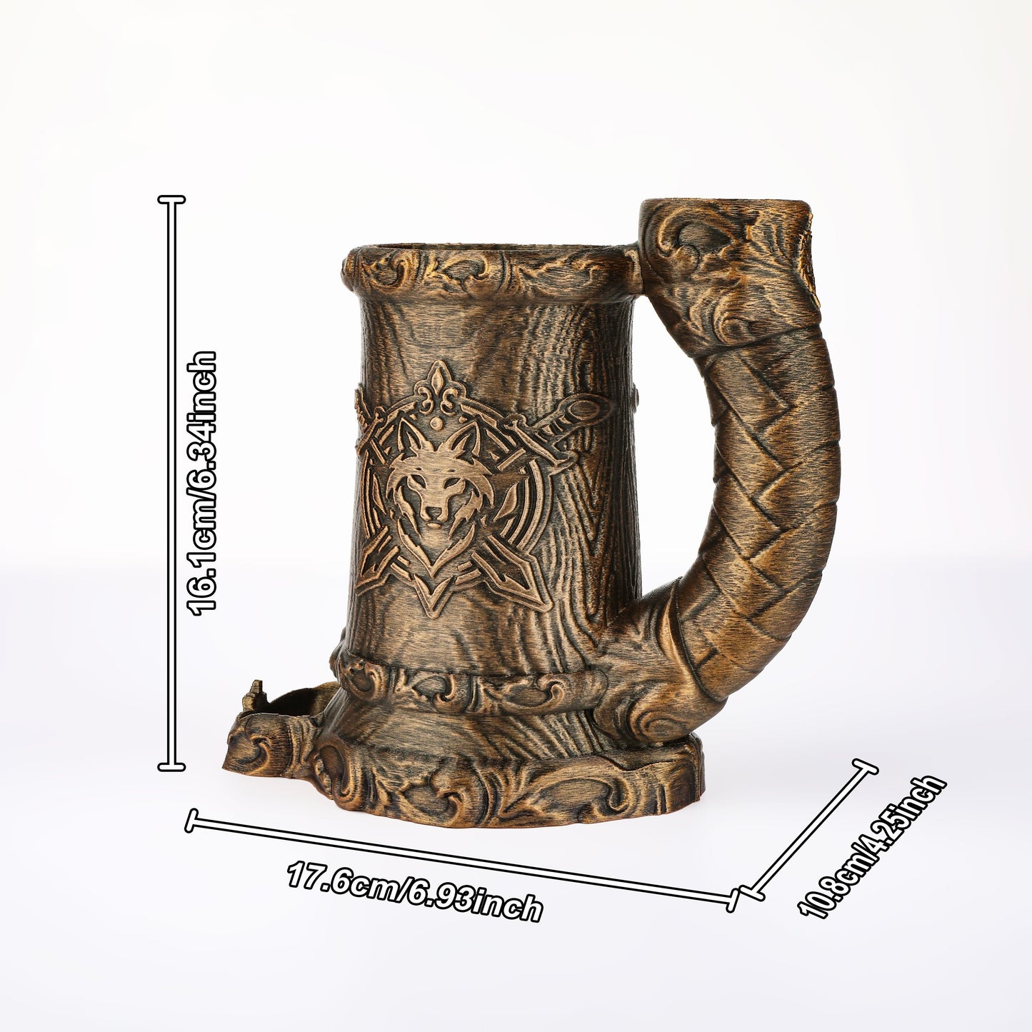Wolf Crest Mug Dice Tower