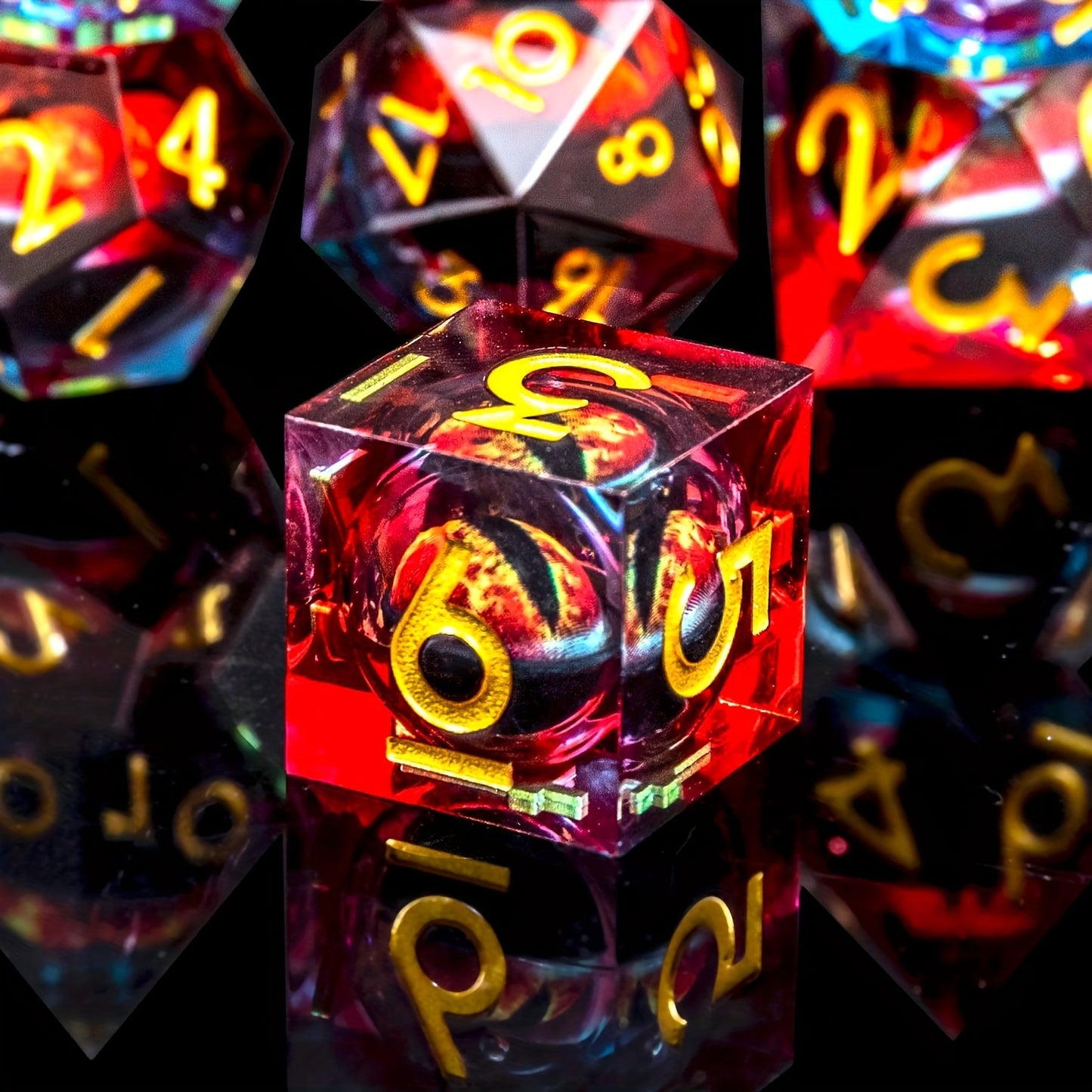 Dragon Eye Liquid Core Dice Set