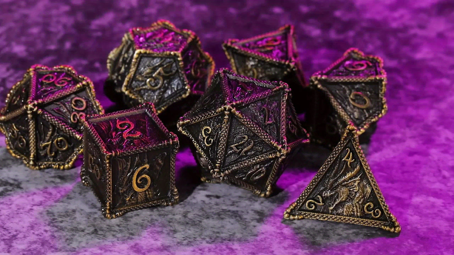 7-Piece Metal Dragon Dice Set