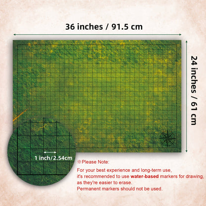 3-Pack Double Sided Battle Terrain Grid Maps