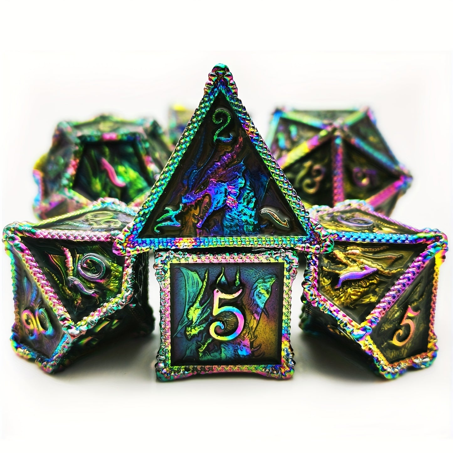 7-Piece Metal Dragon Dice Set