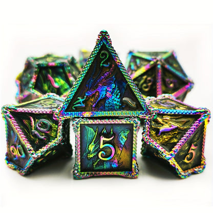 7-Piece Metal Dragon Dice Set