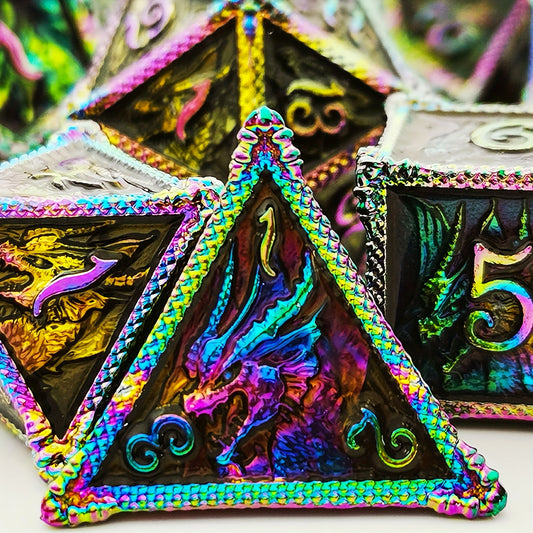 7-Piece Metal Dragon Dice Set