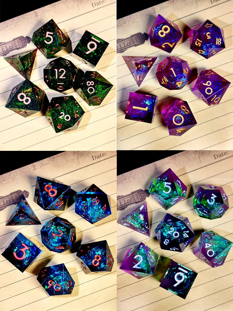 Galactic Magic - 7 Piece Sharp Edge Dice Set