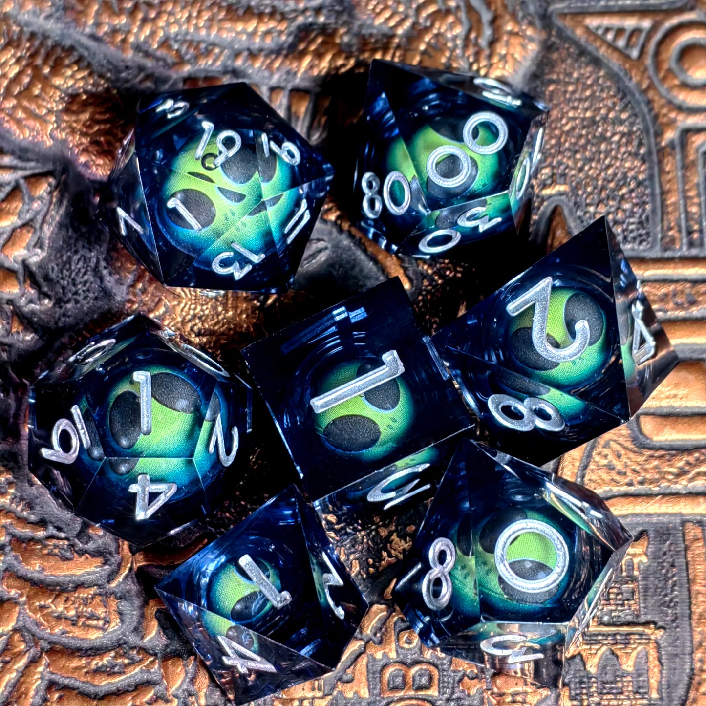 Pokeball 7 Piece Dice Set