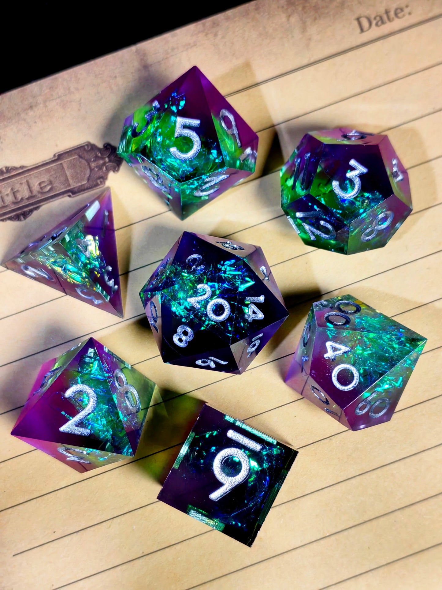 Galactic Magic - 7 Piece Sharp Edge Dice Set