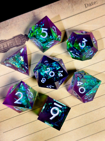 Galactic Magic - 7 Piece Sharp Edge Dice Set