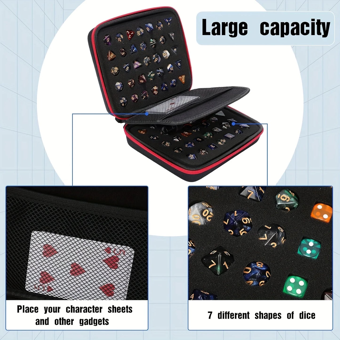 Hard Dice Case - 70 piece / 10 Set