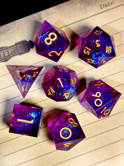Galactic Magic - 7 Piece Sharp Edge Dice Set