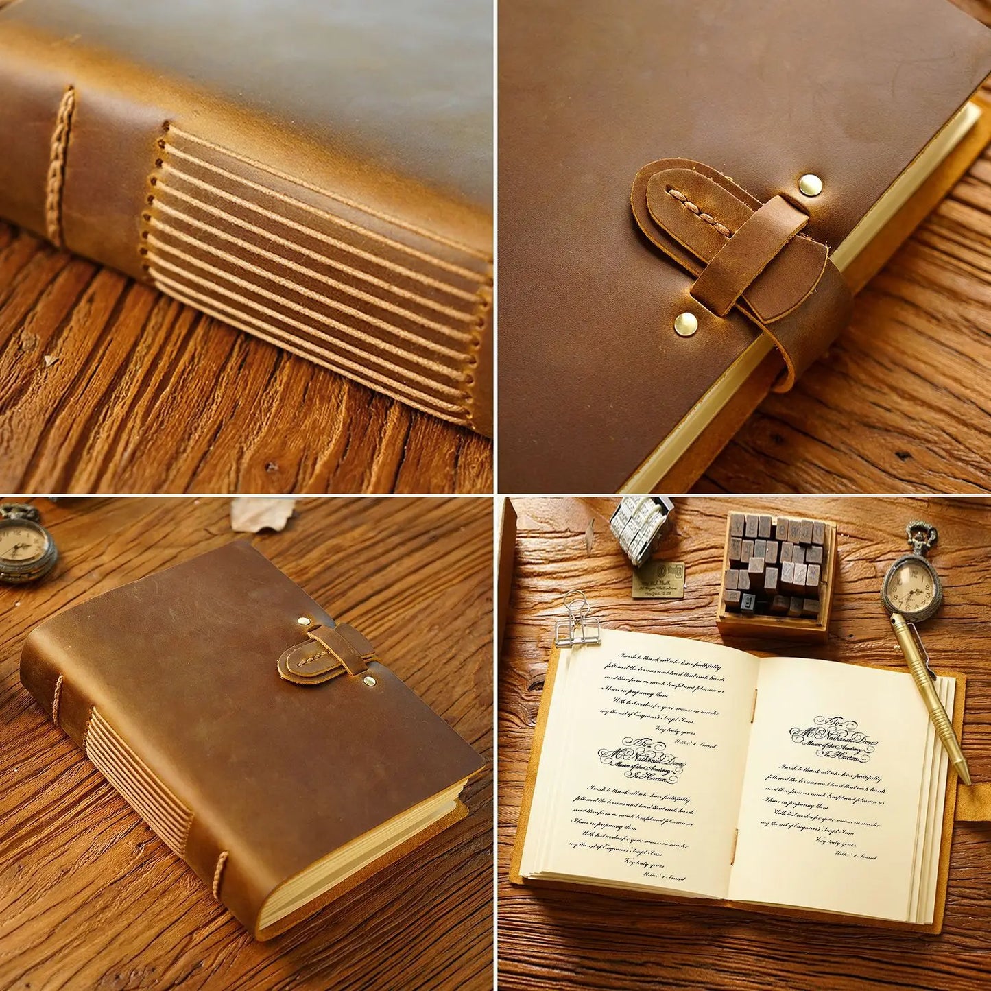 Vintage Handmade Notebook - 400 pages