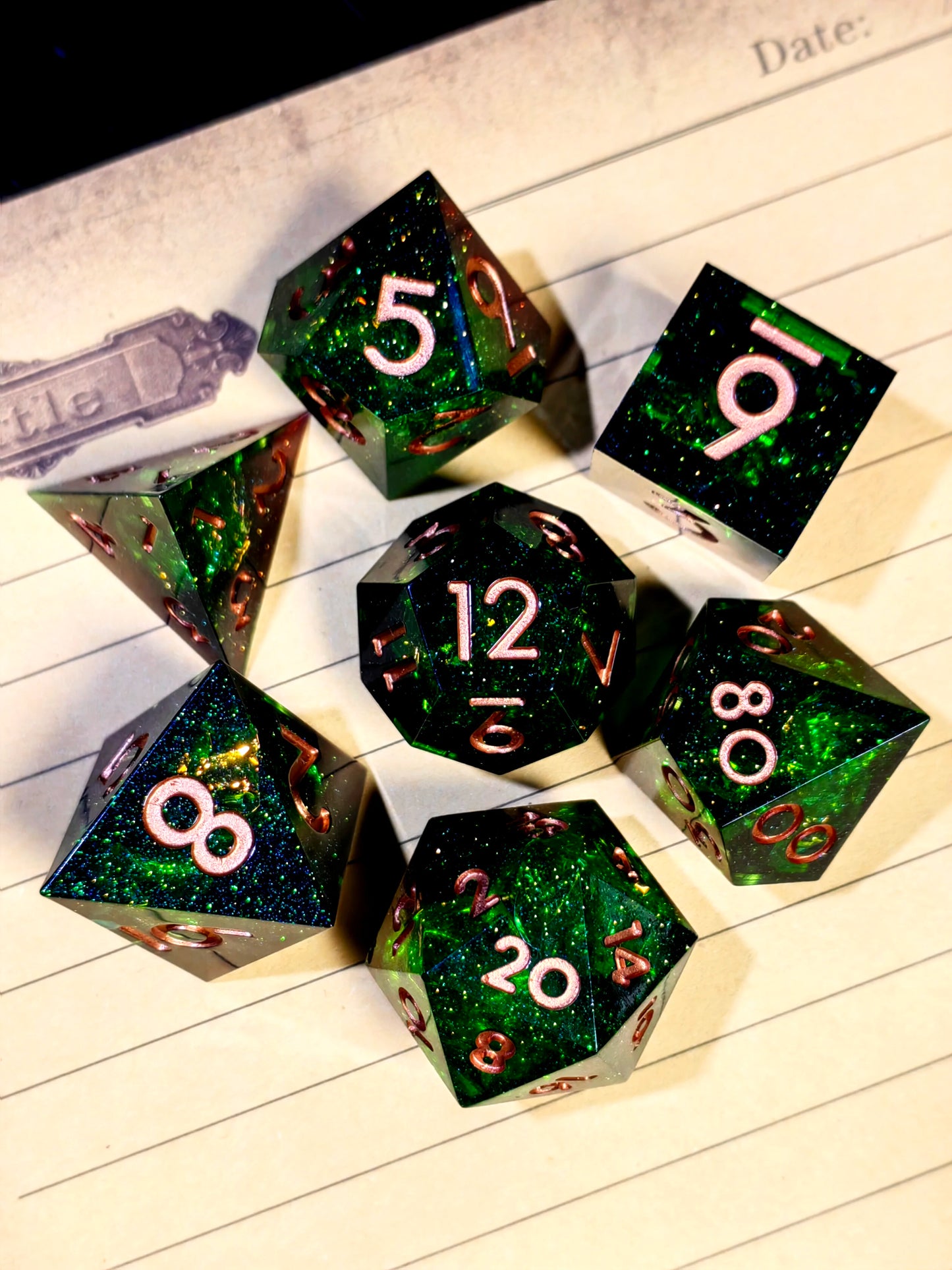 Galactic Magic - 7 Piece Sharp Edge Dice Set