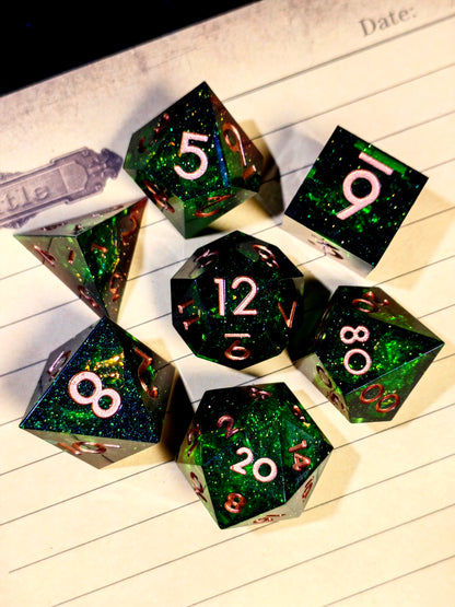 Galactic Magic - 7 Piece Sharp Edge Dice Set