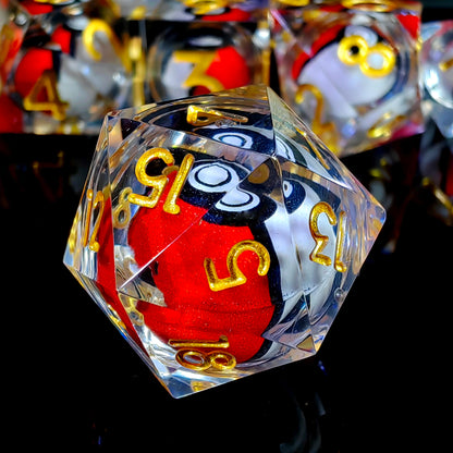 Pokeball 7 Piece Dice Set