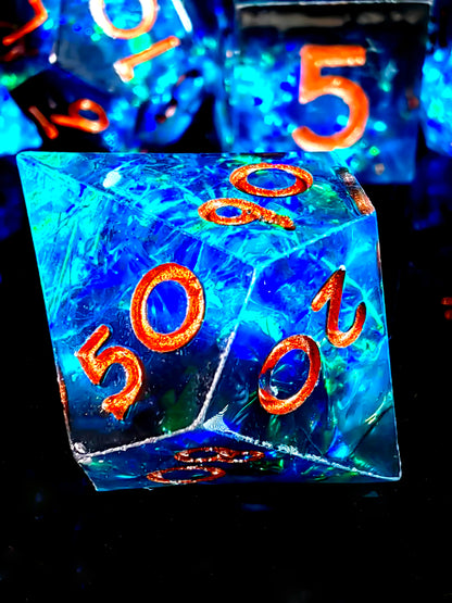 Galactic Magic - 7 Piece Sharp Edge Dice Set