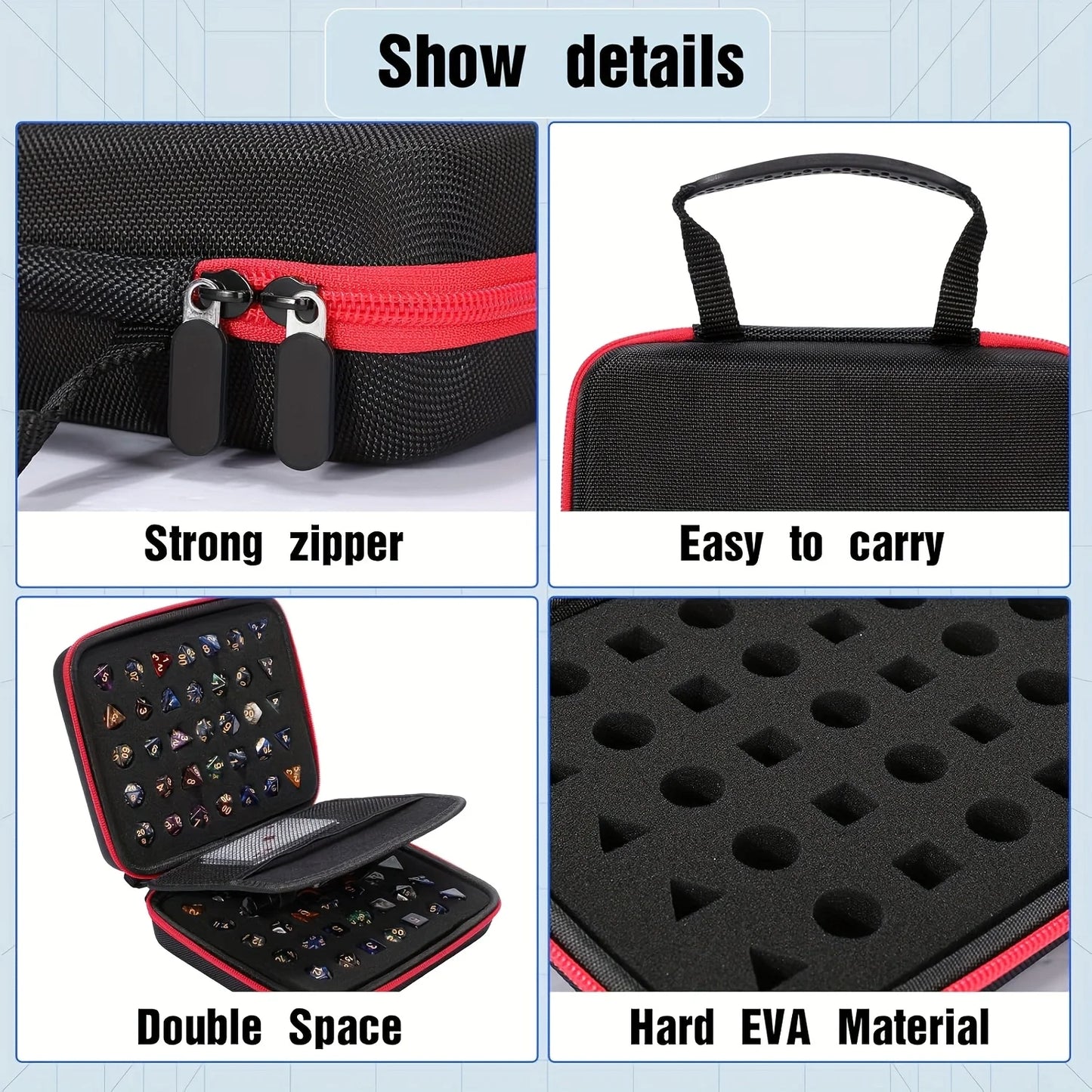 Hard Dice Case - 70 piece / 10 Set