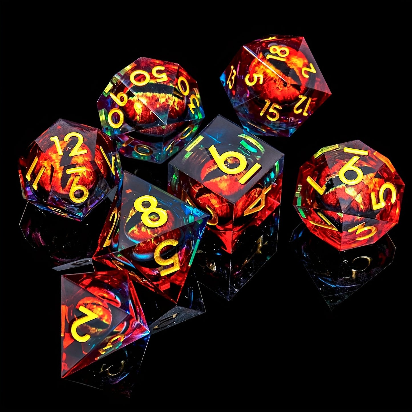 Dragon Eye Liquid Core Dice Set