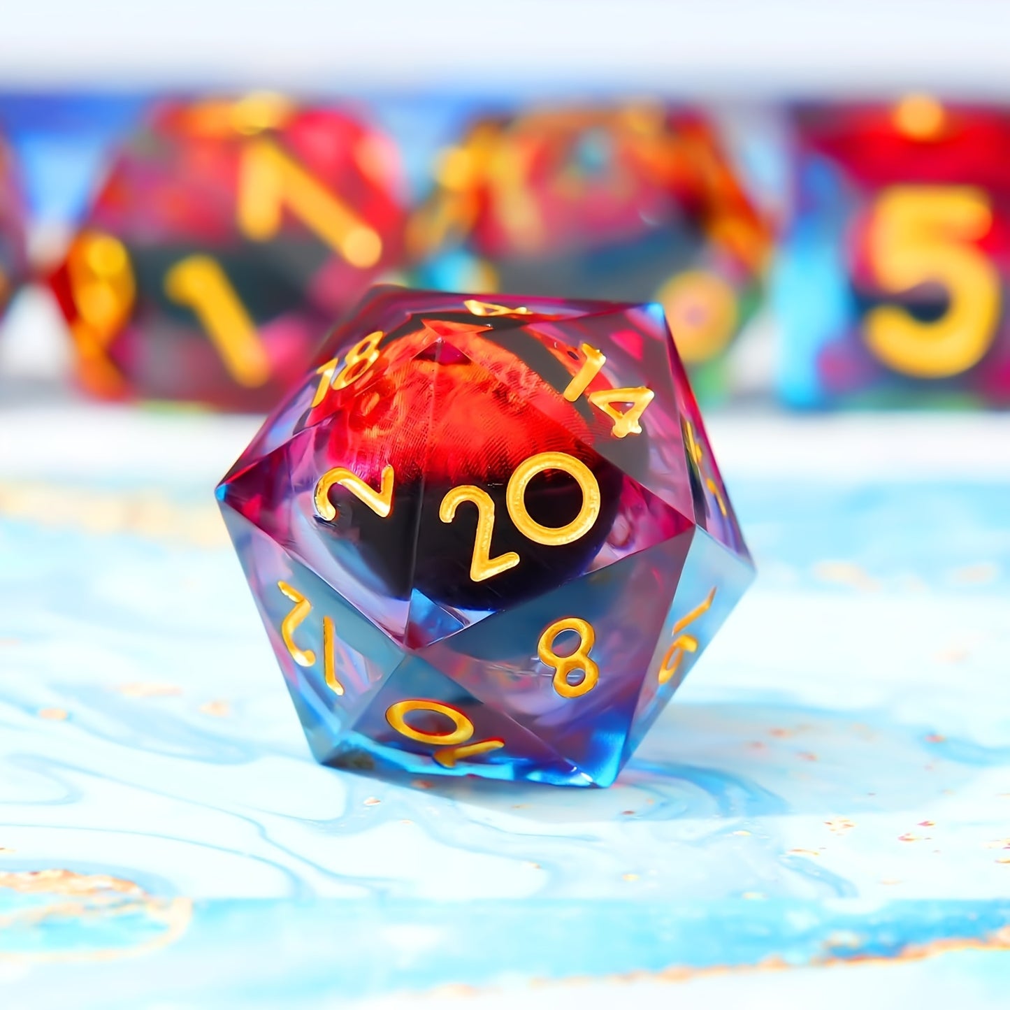 Dragon Eye Liquid Core Dice Set